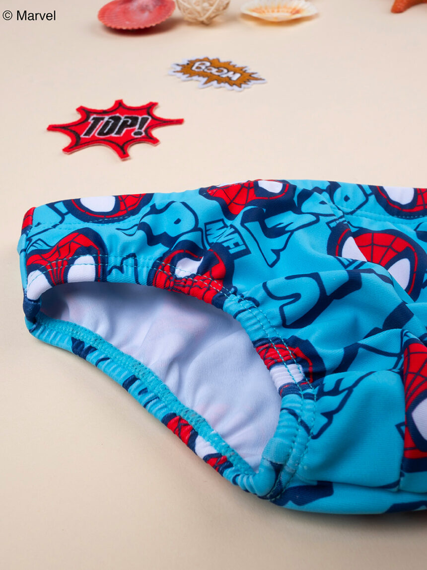βρεφικό μαγιό σλιπ γαλάζιο spiderman για αγόρι - Prénatal
