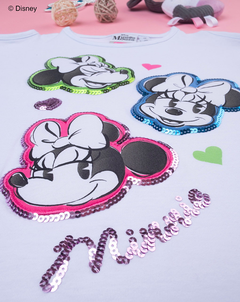 παιδικό t-shirt λευκό minnie για κορίτσι - Prénatal