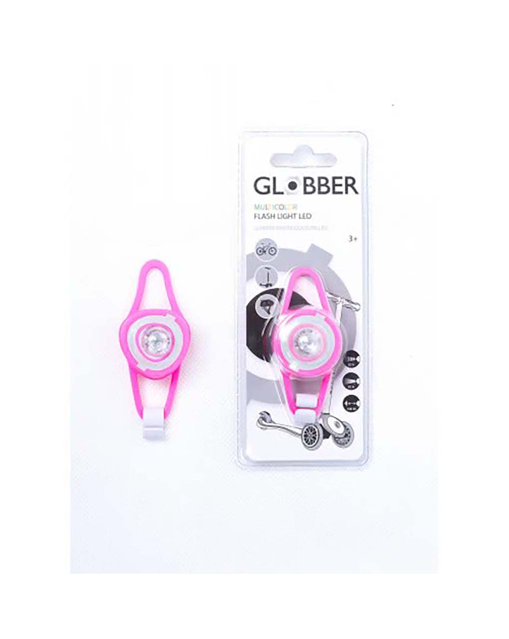 Globber αποσπώμενο φως ασφαλείας led - ροζ 522-110