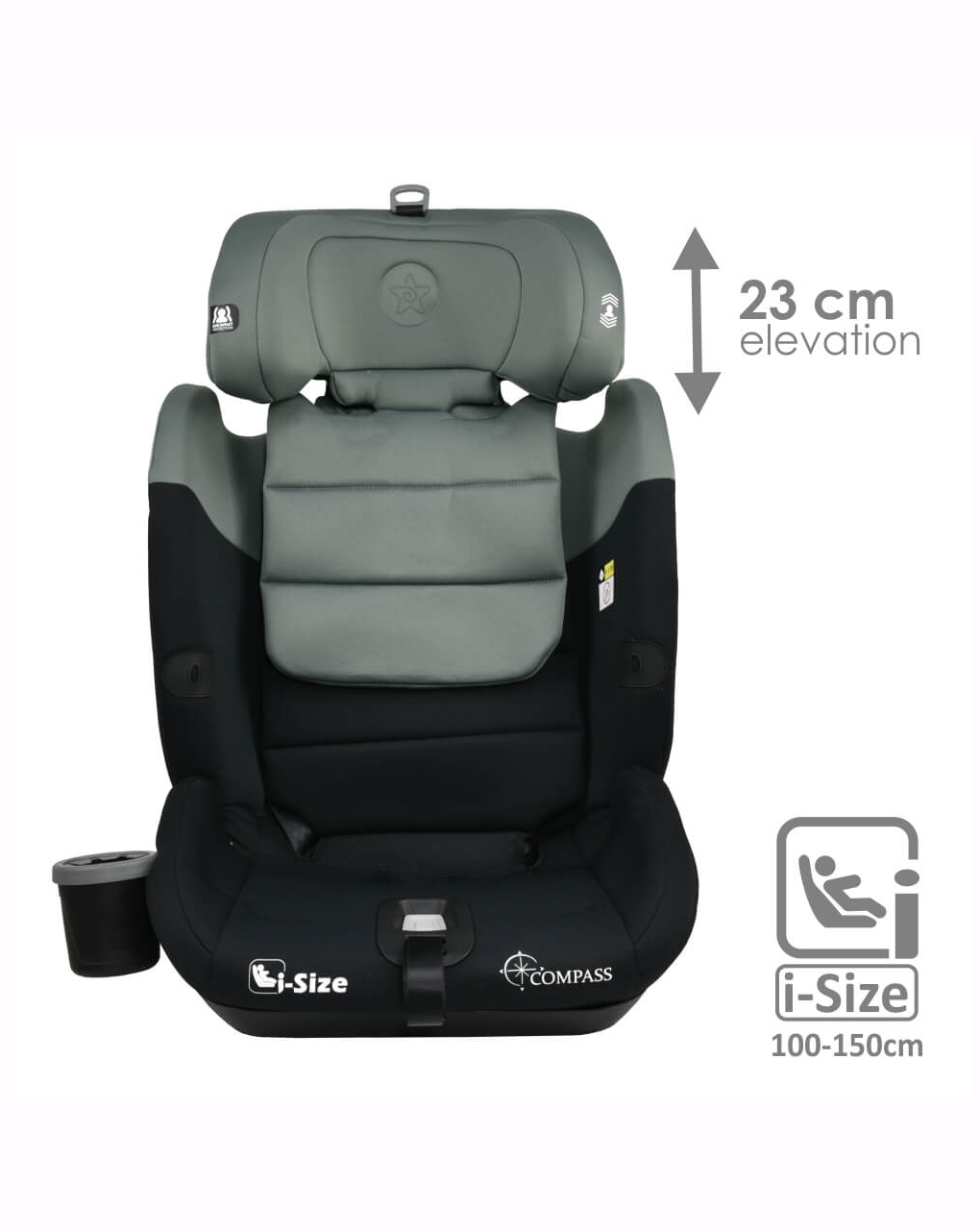 Bebe stars κάθισμα αυτοκινήτου compass isofix i-size olive - Bebe Stars