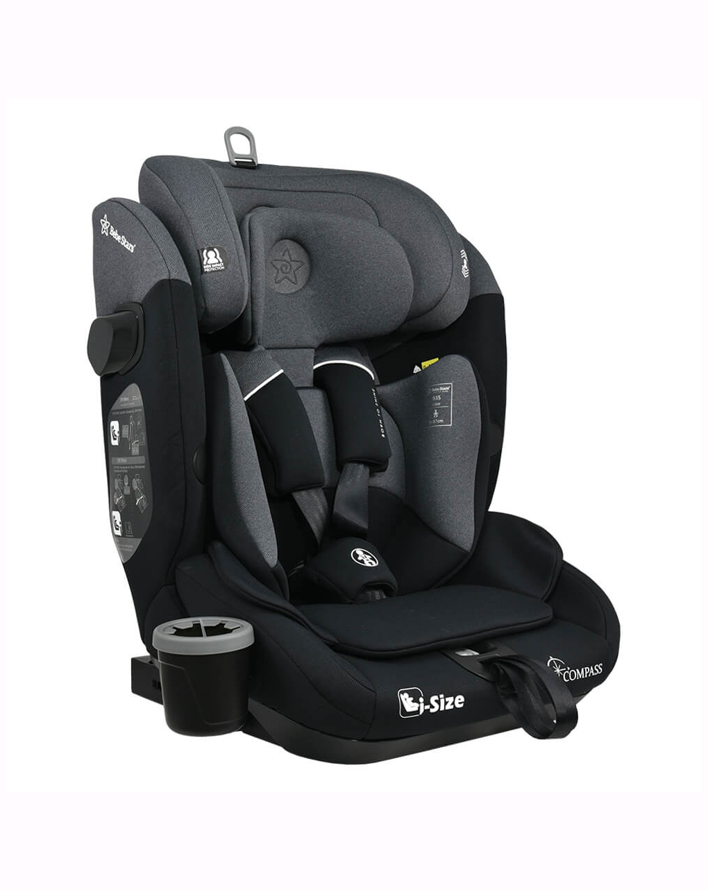 Bebe stars κάθισμα αυτοκινήτου compass isofix i-size steel grey