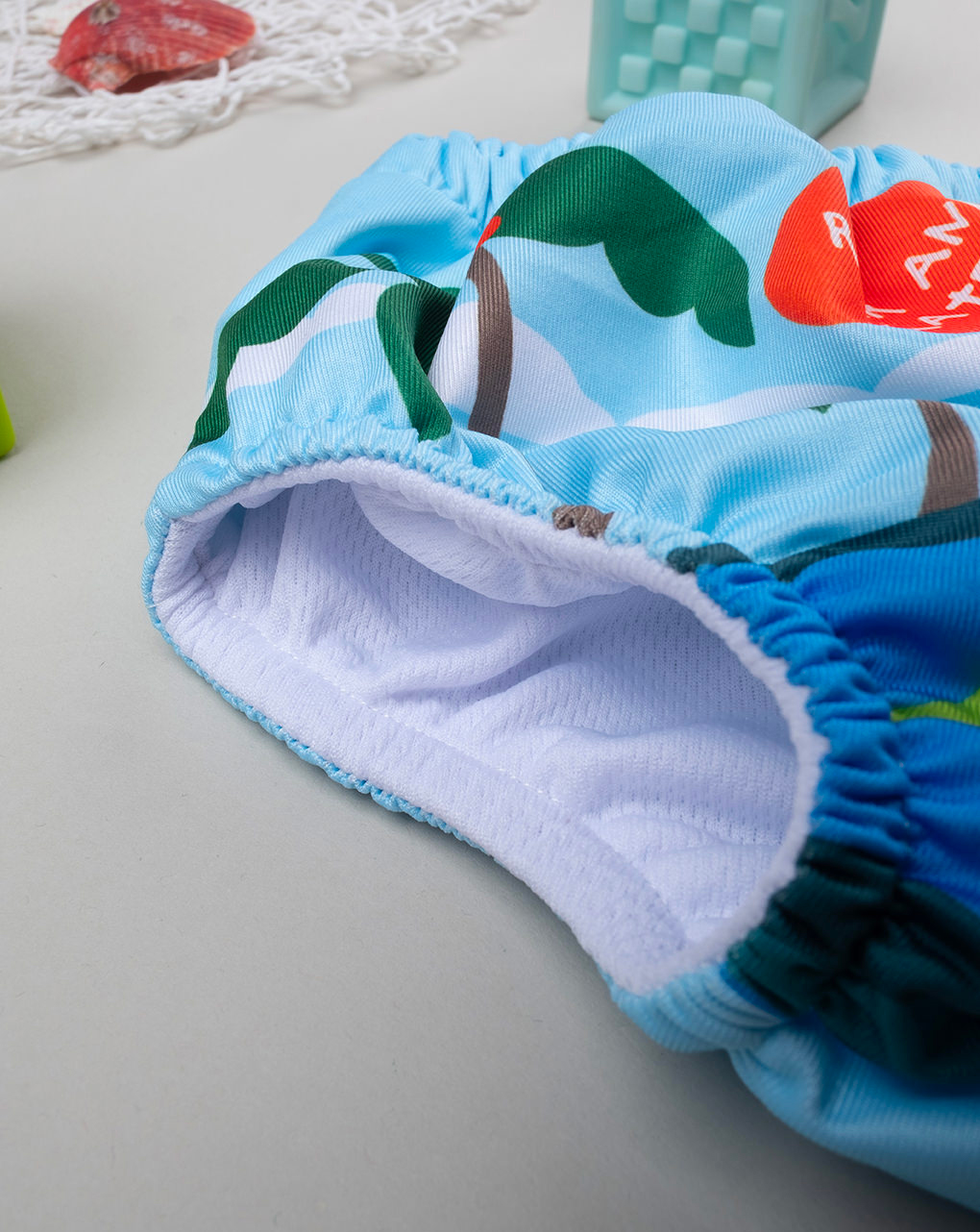 βρεφικό μαγιό πάνα γαλάζιο dino για αγόρι - Prénatal