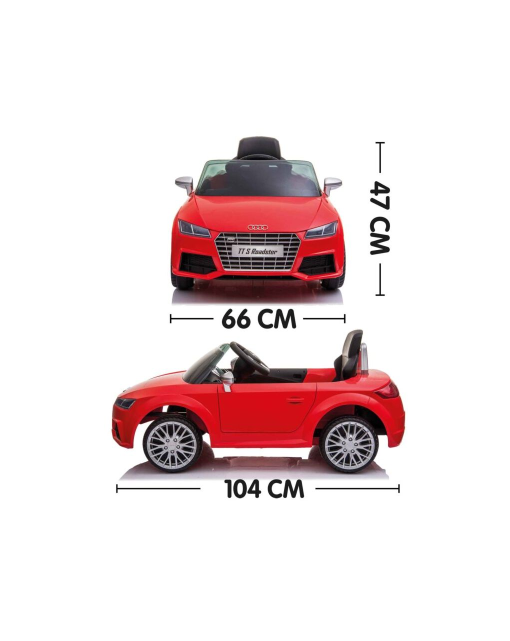 Sun & sport παιδικό ηλεκτροκίνητο αυτοκίνητο audi tt s roadster 12v 1212817 - Sun&Sport