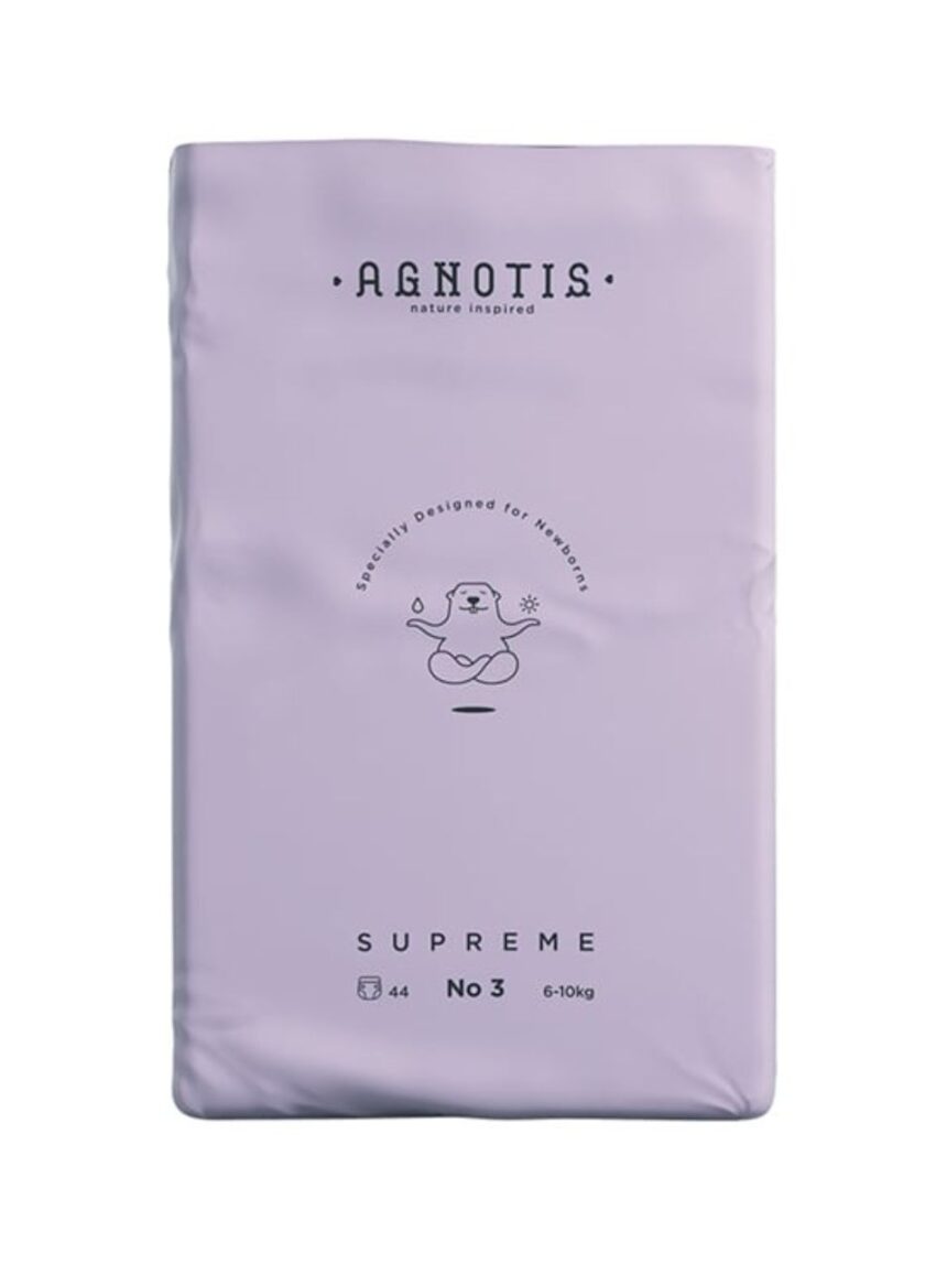 Agnotis supreme βρεφικές πάνες no 3 (6-10kg) 44τμχ - Agnotis