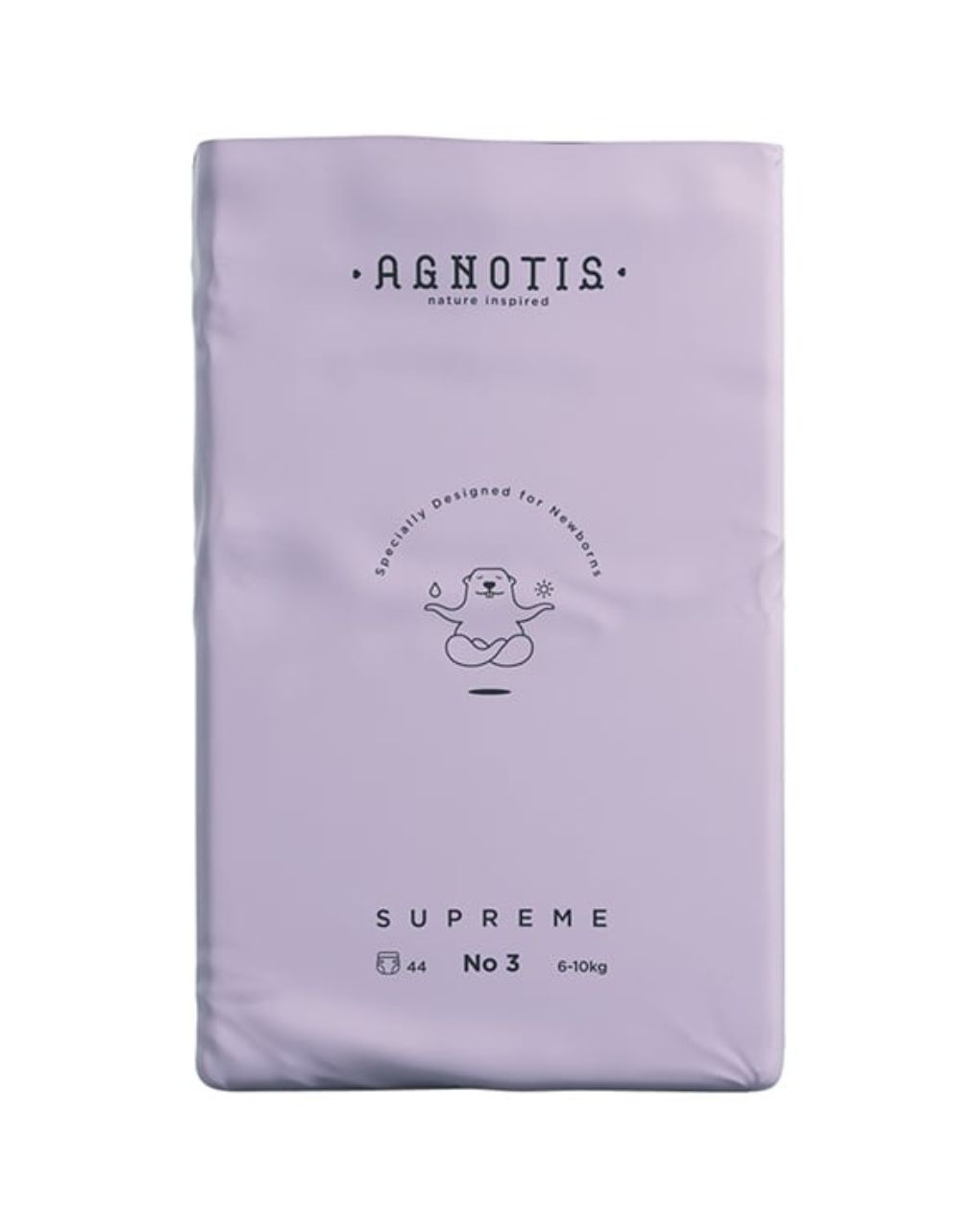 Agnotis supreme βρεφικές πάνες no 3 (6-10kg) 44τμχ