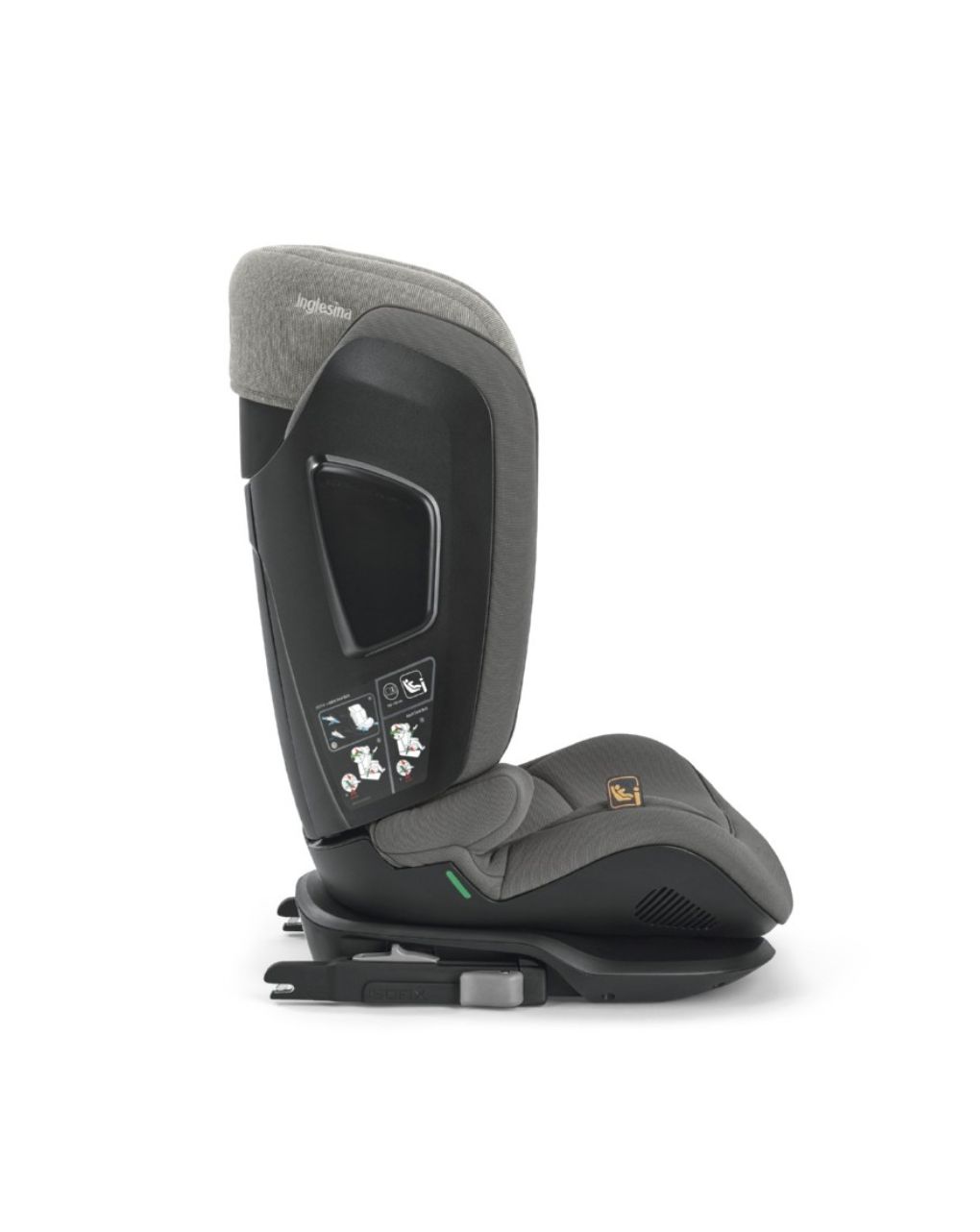 Inglesina κάθισμα αυτοκινήτου cartesio i-size (100-150cm) vulcan black av98r0vlb - Inglesina