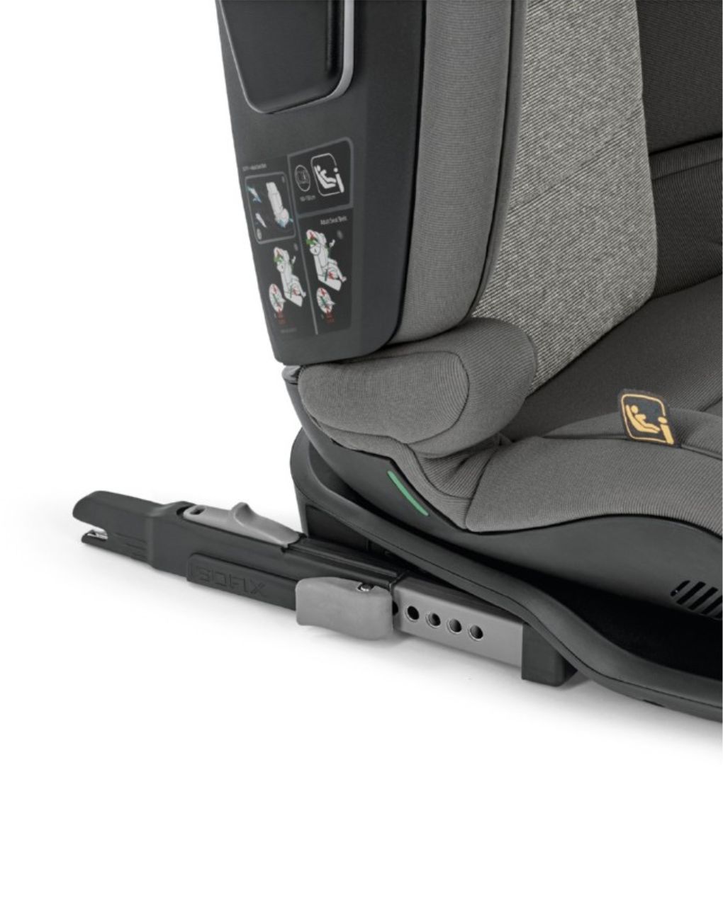 Inglesina κάθισμα αυτοκινήτου cartesio i-size (100-150cm) vulcan black av98r0vlb - Inglesina