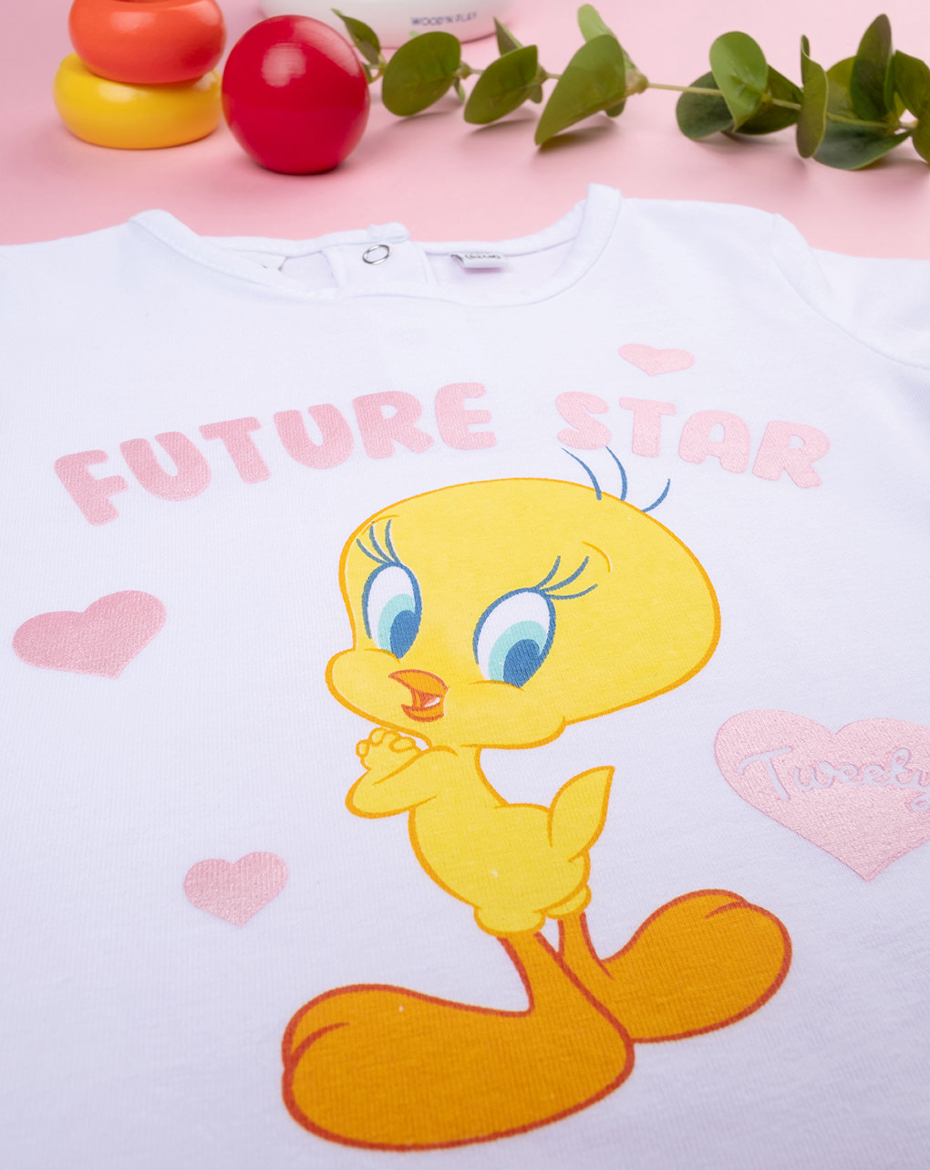 βρεφικό σετ t-shirt και σορτσάκι tweety για κορίτσι - Prénatal