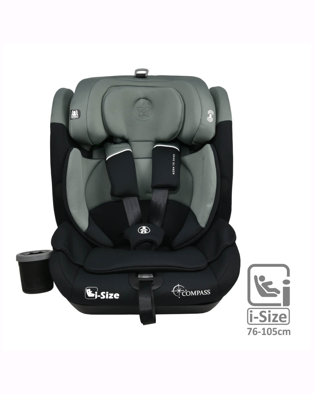 Bebe stars κάθισμα αυτοκινήτου compass isofix i-size olive - Bebe Stars