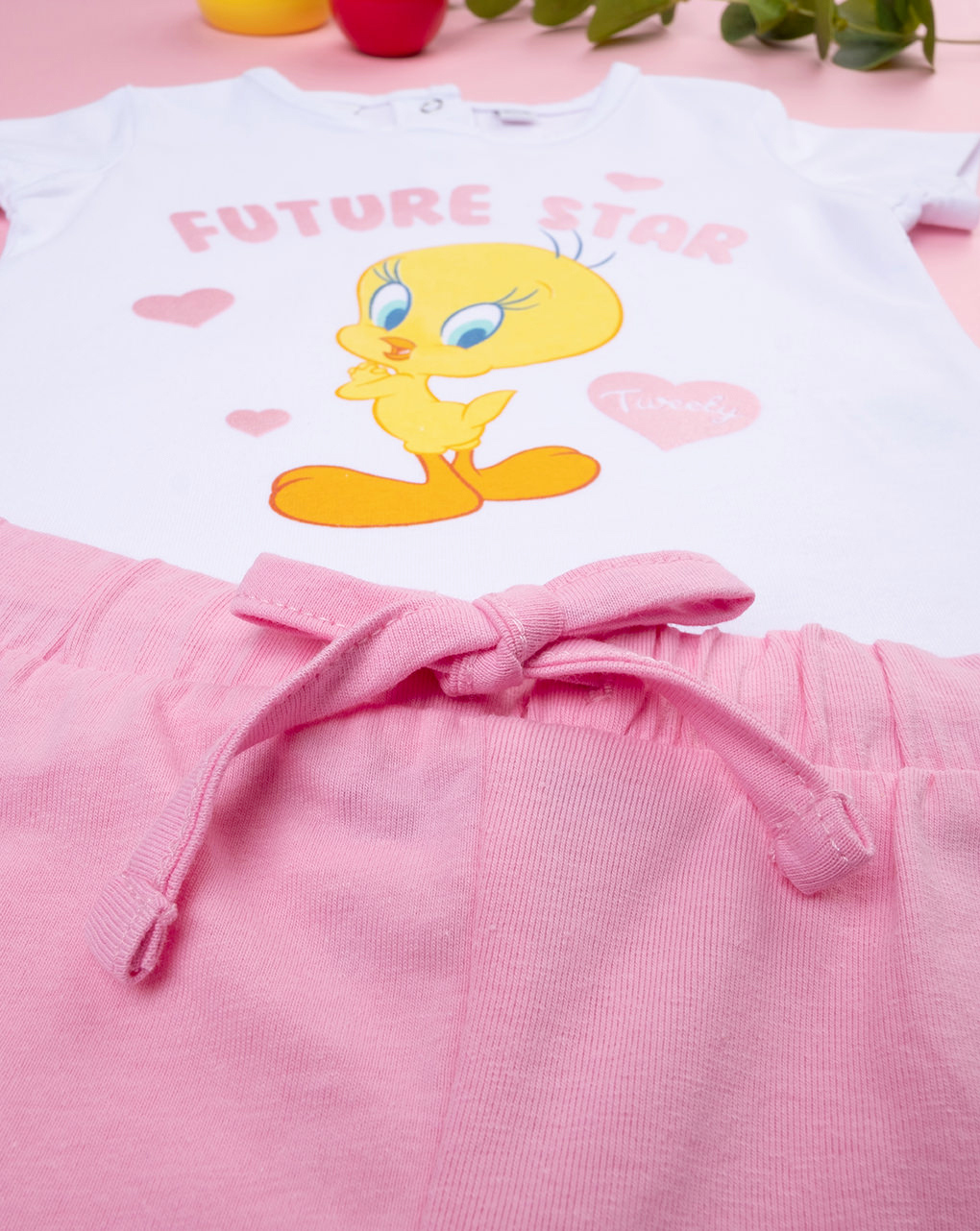 βρεφικό σετ t-shirt και σορτσάκι tweety για κορίτσι - Prénatal