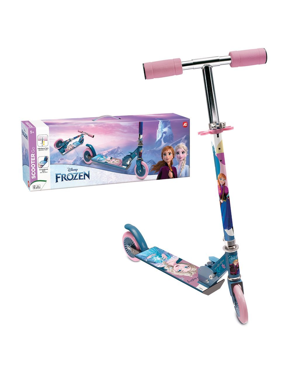 As παιδικό πατίνι με 2 ρόδες disney frozen για 5+ χρονών 5004-50254 - AS Wheels