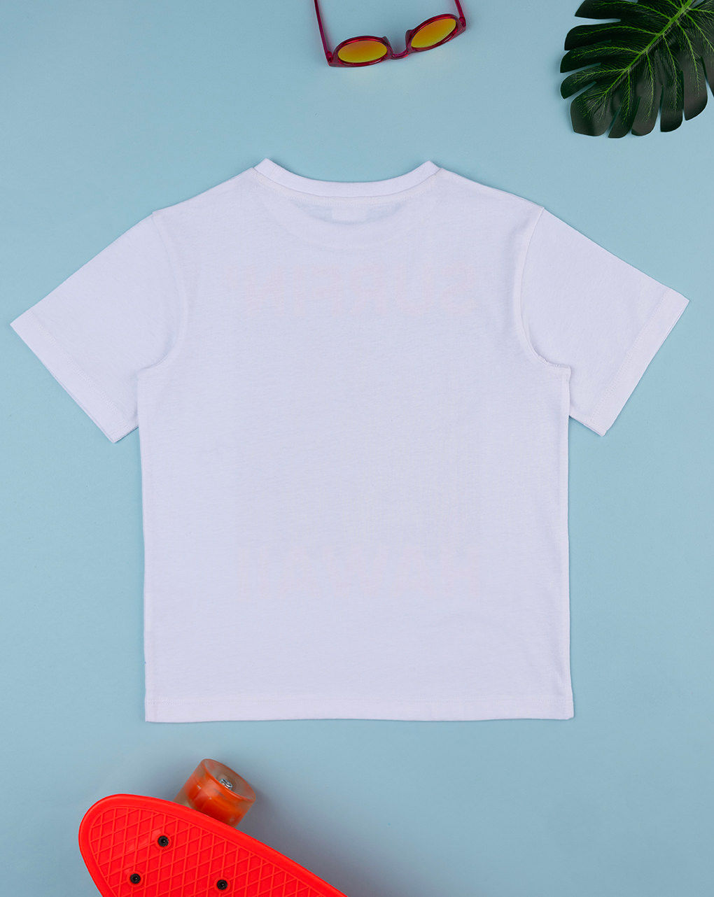 παιδικό t-shirt λευκό surfin' hawaii για αγόρι - Prénatal