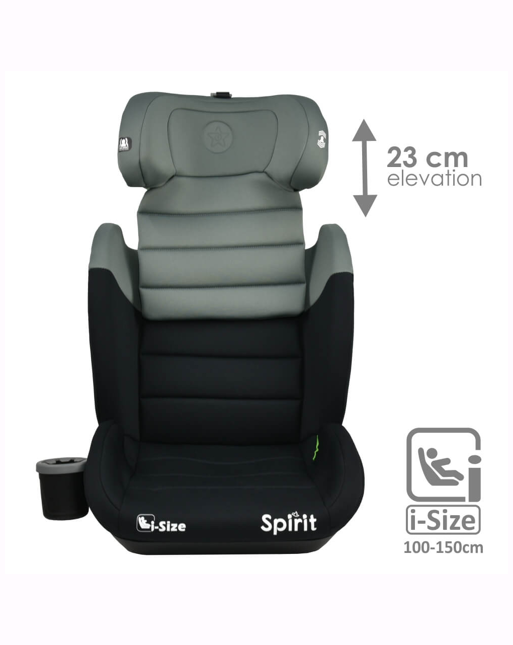 Bebe stars κάθισμα αυτοκινήτου spirit isofix i-size steel grey - Bebe Stars