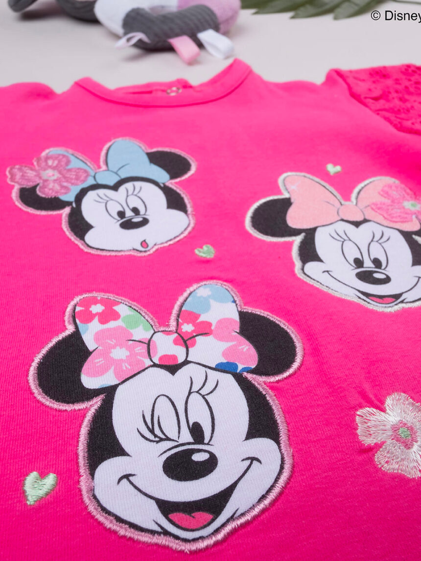 βρεφικό t-shirt φούξια minnie για κορίτσι - Prénatal