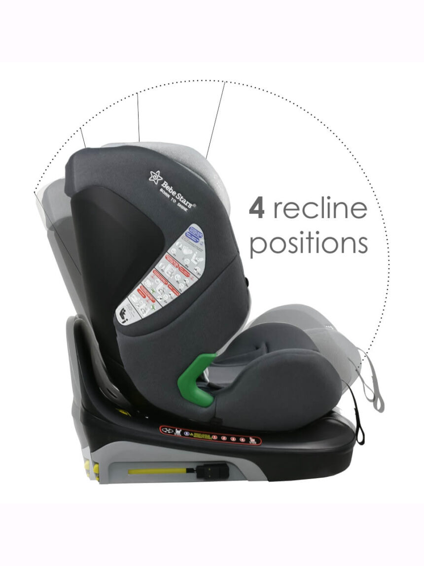 Bebe stars κάθισμα αυτοκινήτου nobile i-size (40-150cm) 360° ice grey 924-188 - Bebe Stars