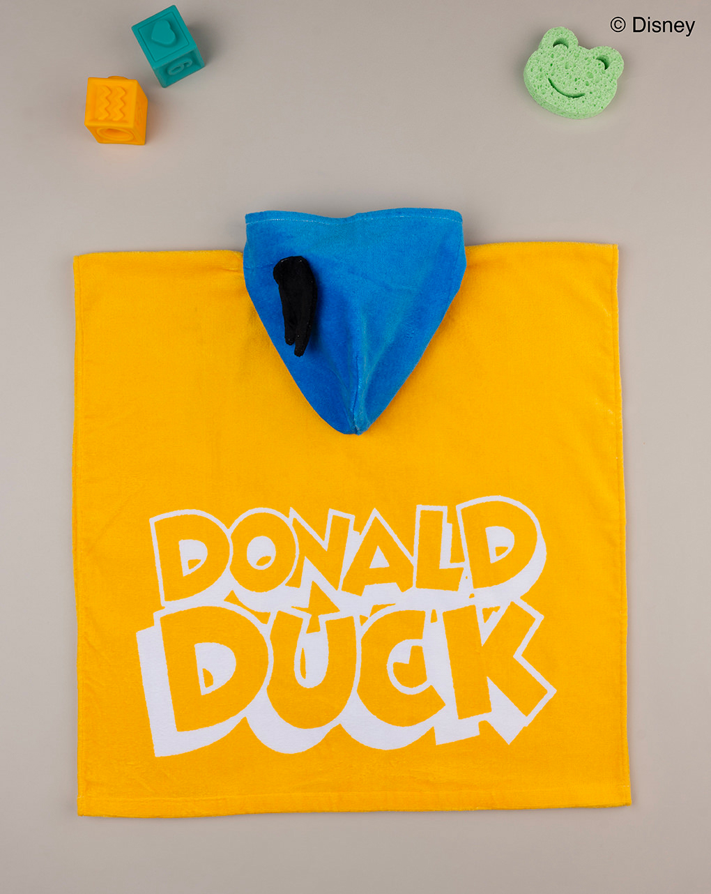 βρεφικό πόντσο θαλάσσης κίτρινο donald duck  για αγόρι - Prénatal