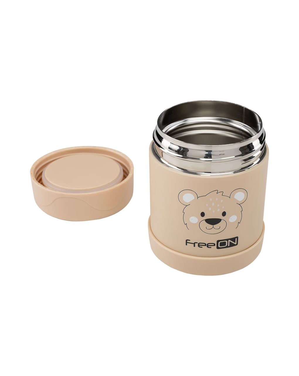 Freeon ανοξείδωτο θερμός φαγητού bear beige 350ml 380739 - Freeon