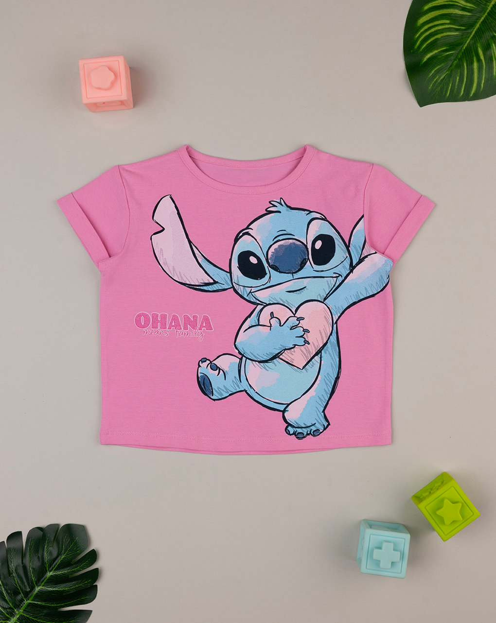 παιδικό t-shirt ροζ stitch για κορίτσι - Prénatal