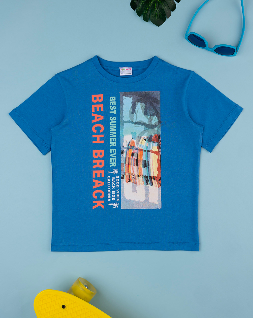 παιδικό t-shirt μπλε beach break για αγόρι