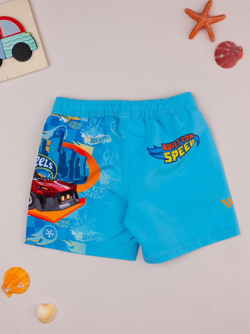 παιδικό μαγιό boxer γαλάζιο hot wheels για αγόρι - Prénatal