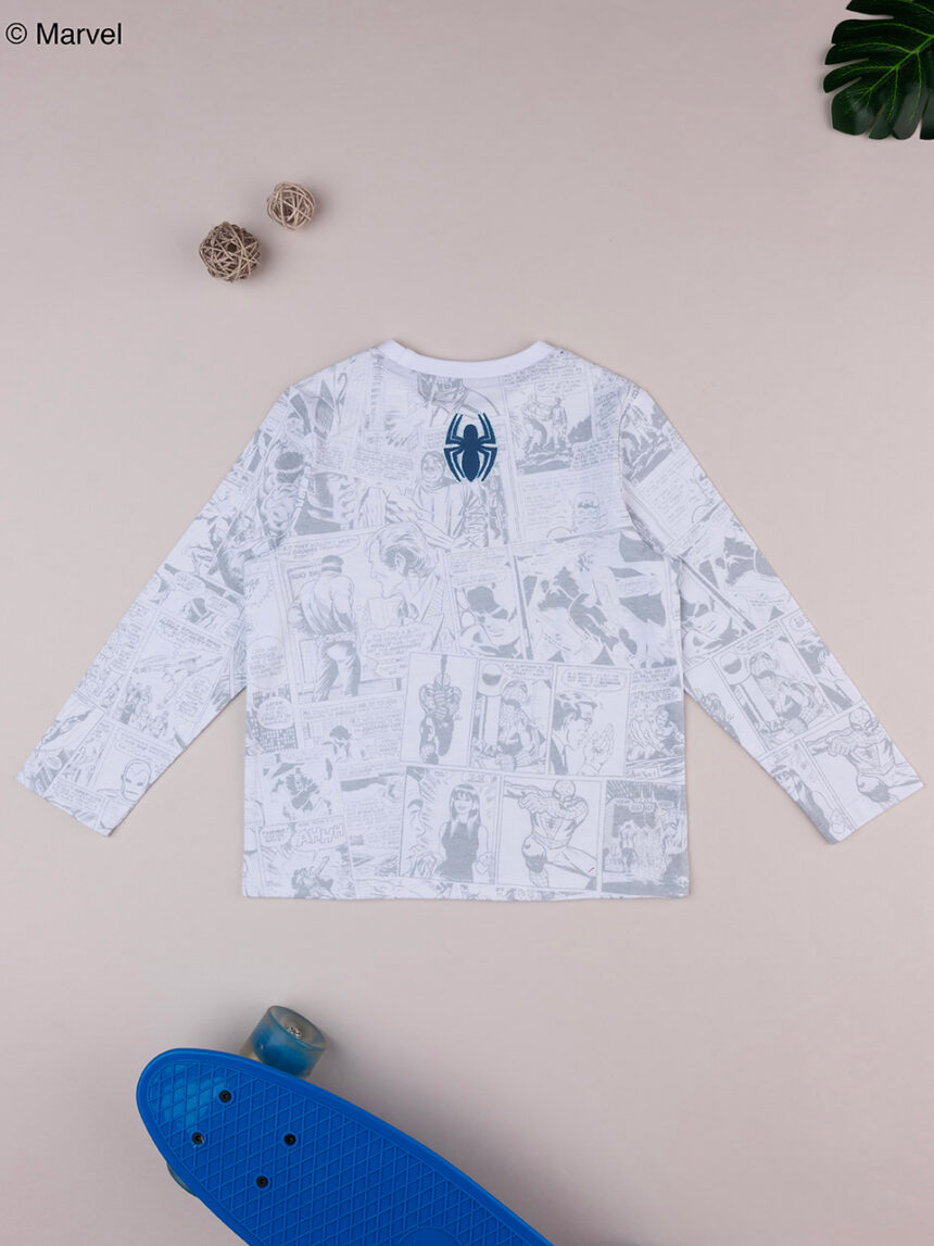 παιδική μπλούζα λευκή spiderman για αγόρι - Prénatal