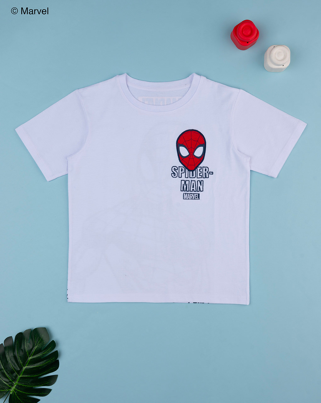 παιδικό t-shirt λευκό spiderman για αγόρι