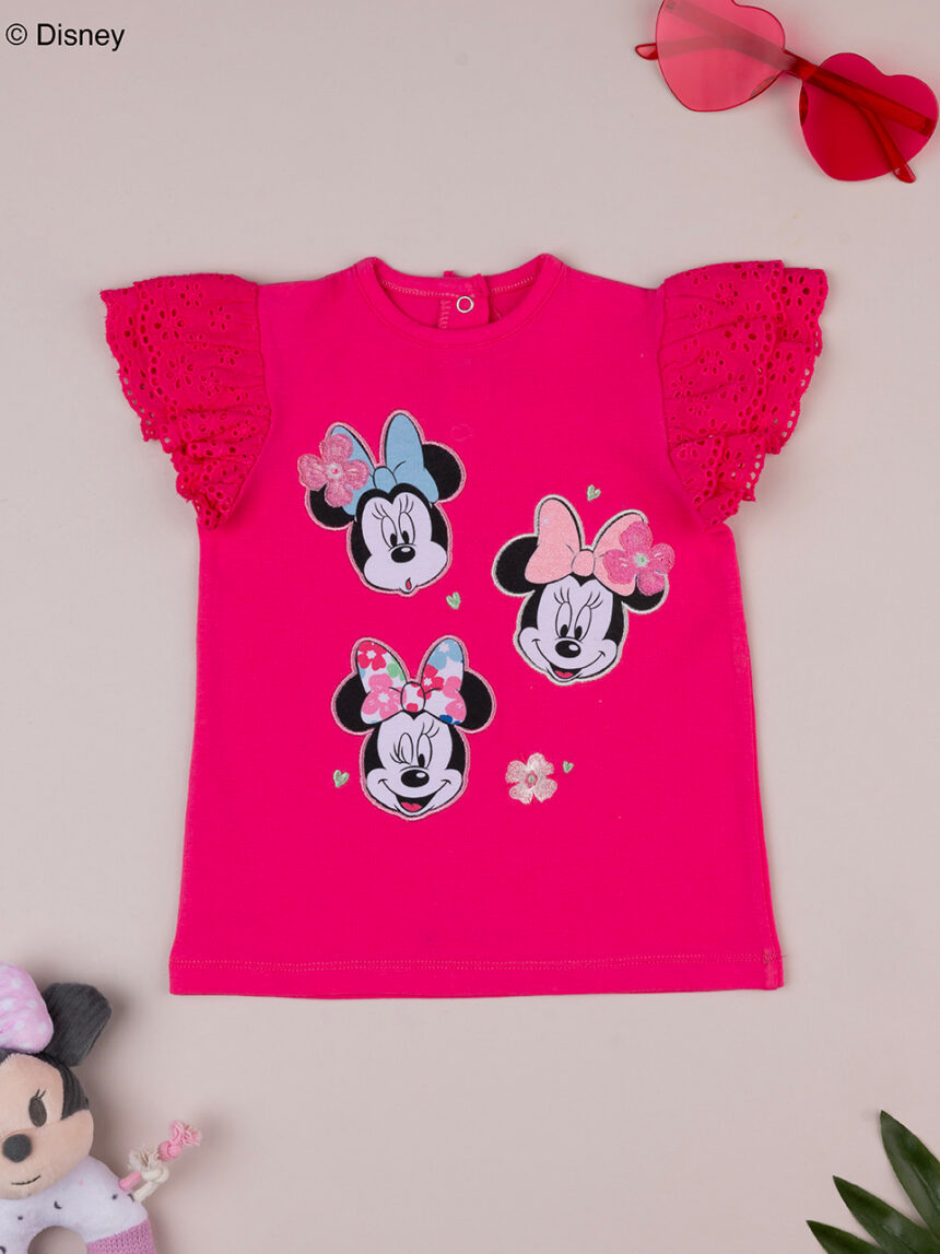 βρεφικό t-shirt φούξια minnie για κορίτσι - Prénatal