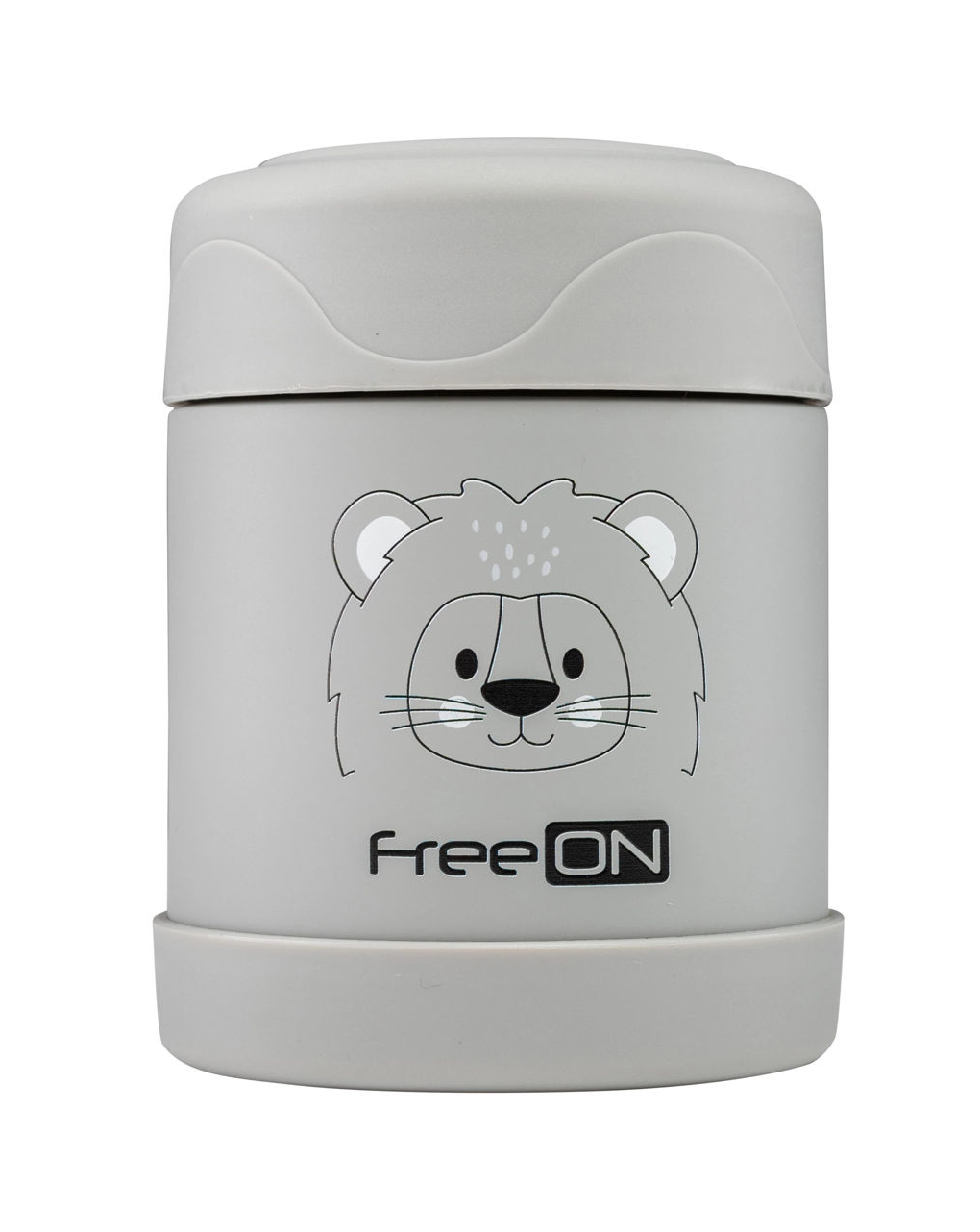 Freeon ανοξείδωτος θερμός φαγητού 350ml lion grey, 380746 - Freeon