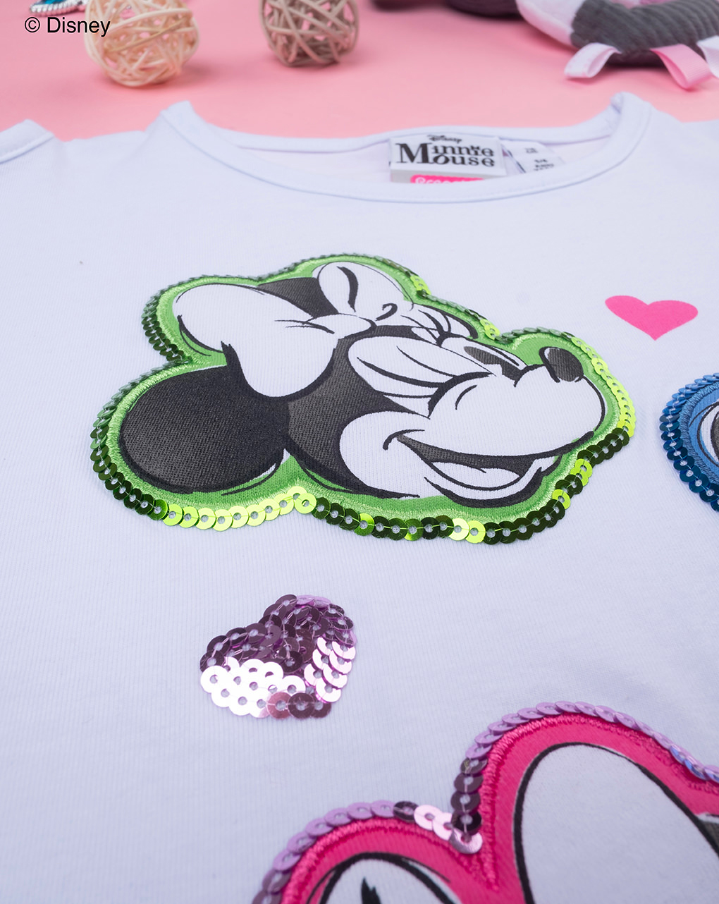 παιδικό t-shirt λευκό minnie για κορίτσι - Prénatal