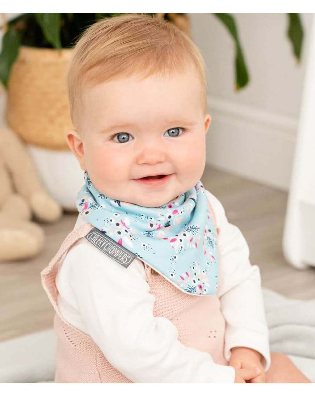 Cheeky chompers σαλιάρες - μπαντάνα 2-24 μηνών bloom & love 2 τεμ. - Cheeky Chompers