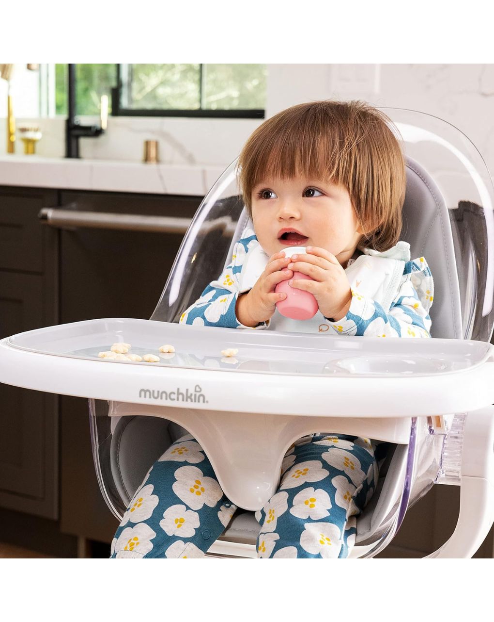 Munchkin εκπαιδευτικό ποτηράκι c’est silicone! open training cup 4m+59ml coral 90057 - Munchkin