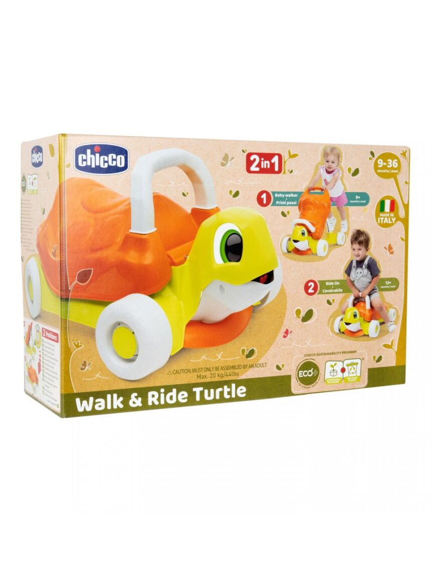 Chicco χελωνίτσα walk & ride 9 μηνών + - Chicco