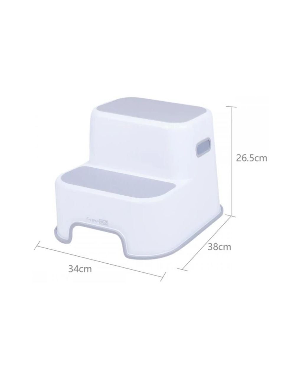 Freeon - step stool σκαλοπάτι διπλό grey, 42332 - Freeon