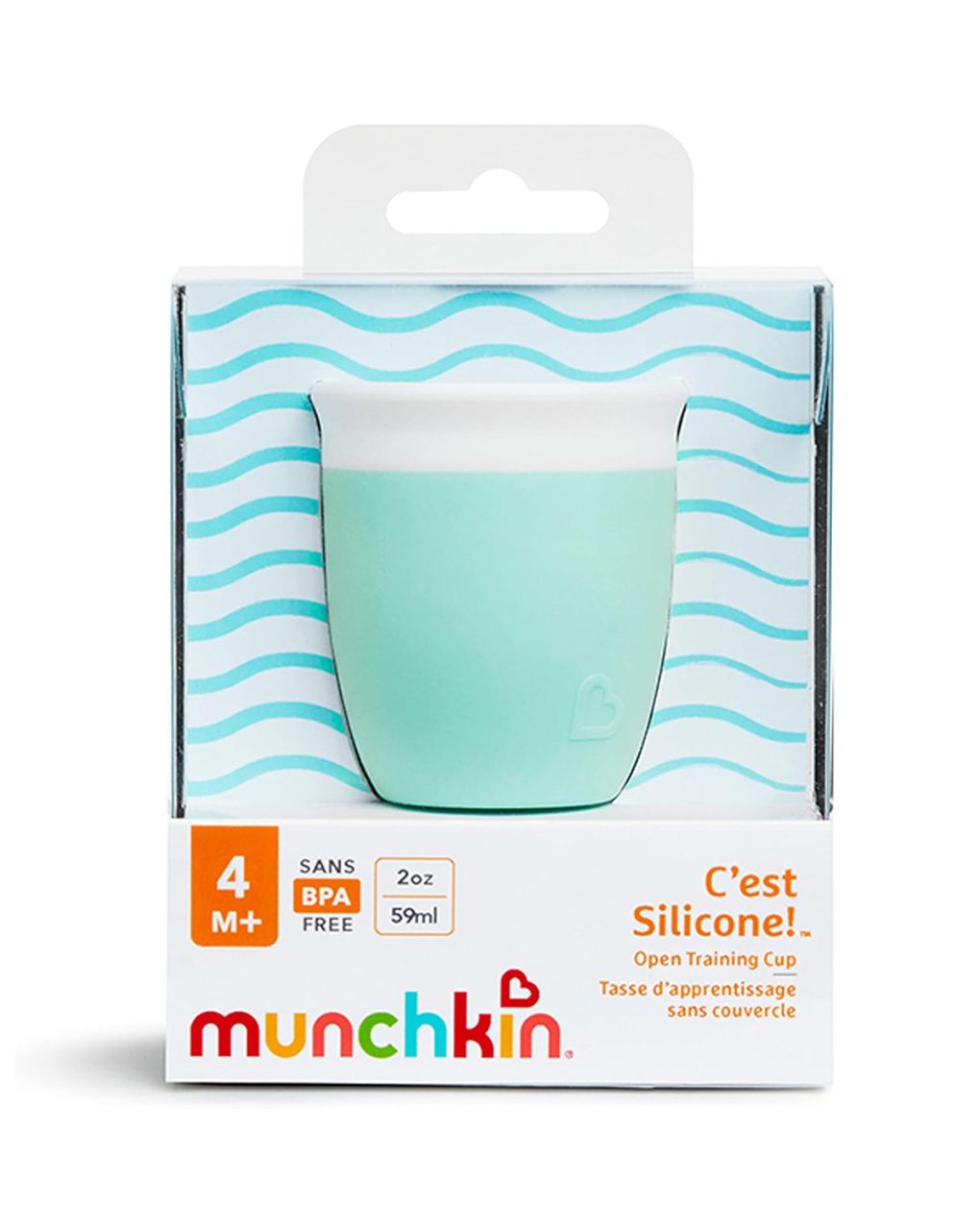 Munchkin εκπαιδευτικό ποτηράκι c’est silicone! open training cup 4m+59ml 90056 - Munchkin