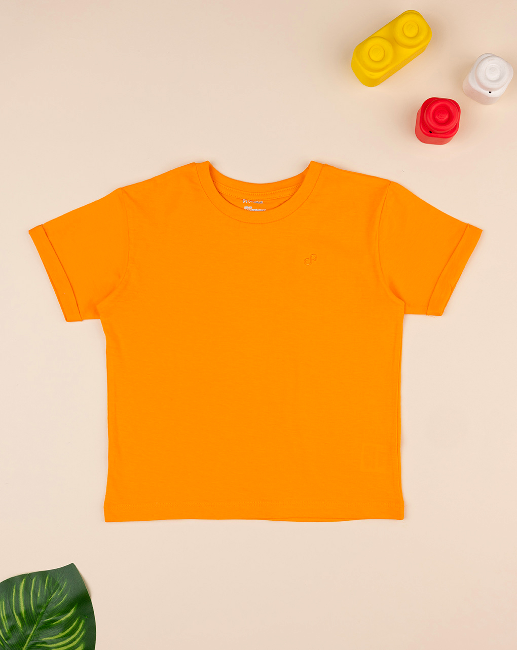 παιδικό t-shirt πορτοκαλί basic “άπειρο” για αγόρι