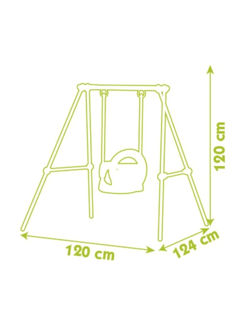 Smoby κούνια με εξελικτικό καθισματάκι 120cm - Smoby