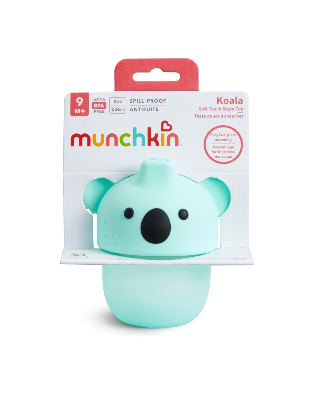 Munchkin ποτηράκι soft touch 230ml sippy cup 9m+ koala 91504 - Munchkin