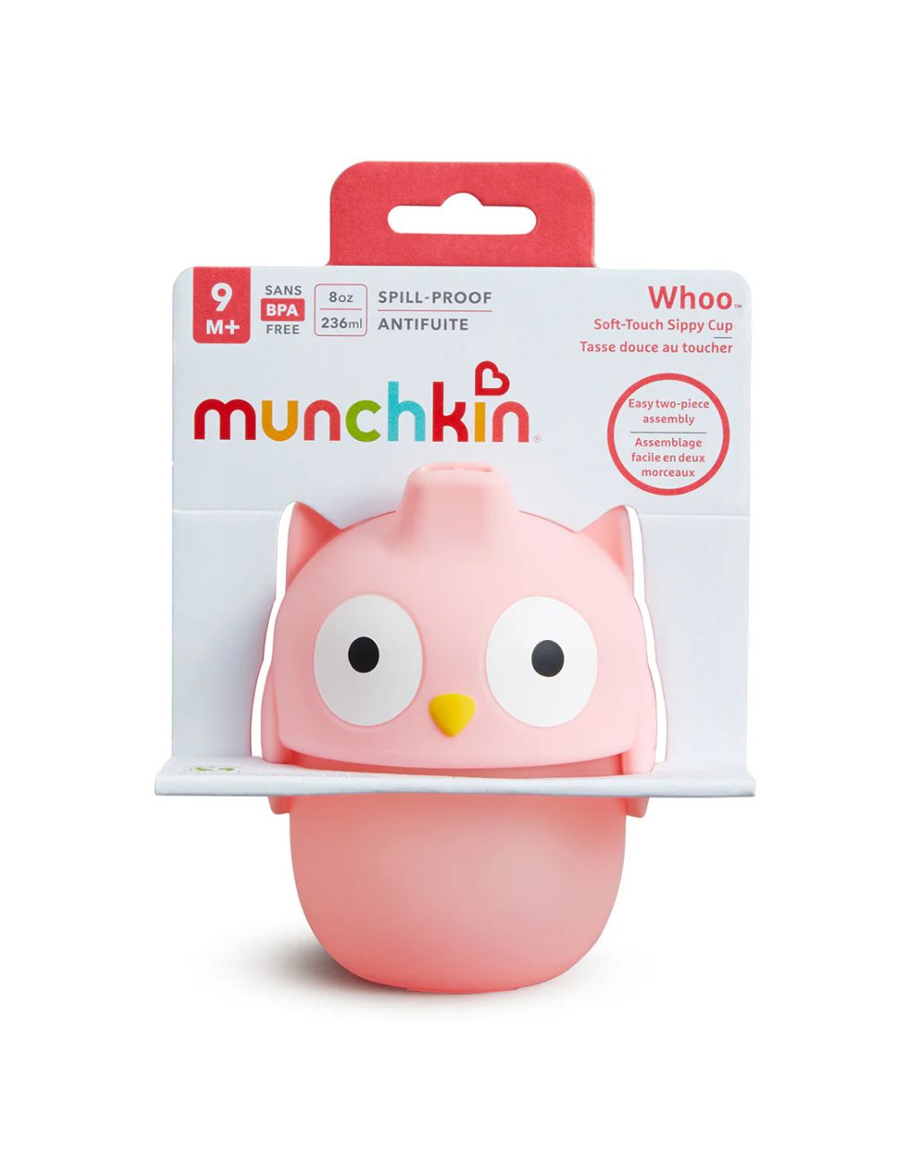 Munchkin ποτηράκι soft touch 230ml sippy cup 9m+ owl 91505 - Munchkin
