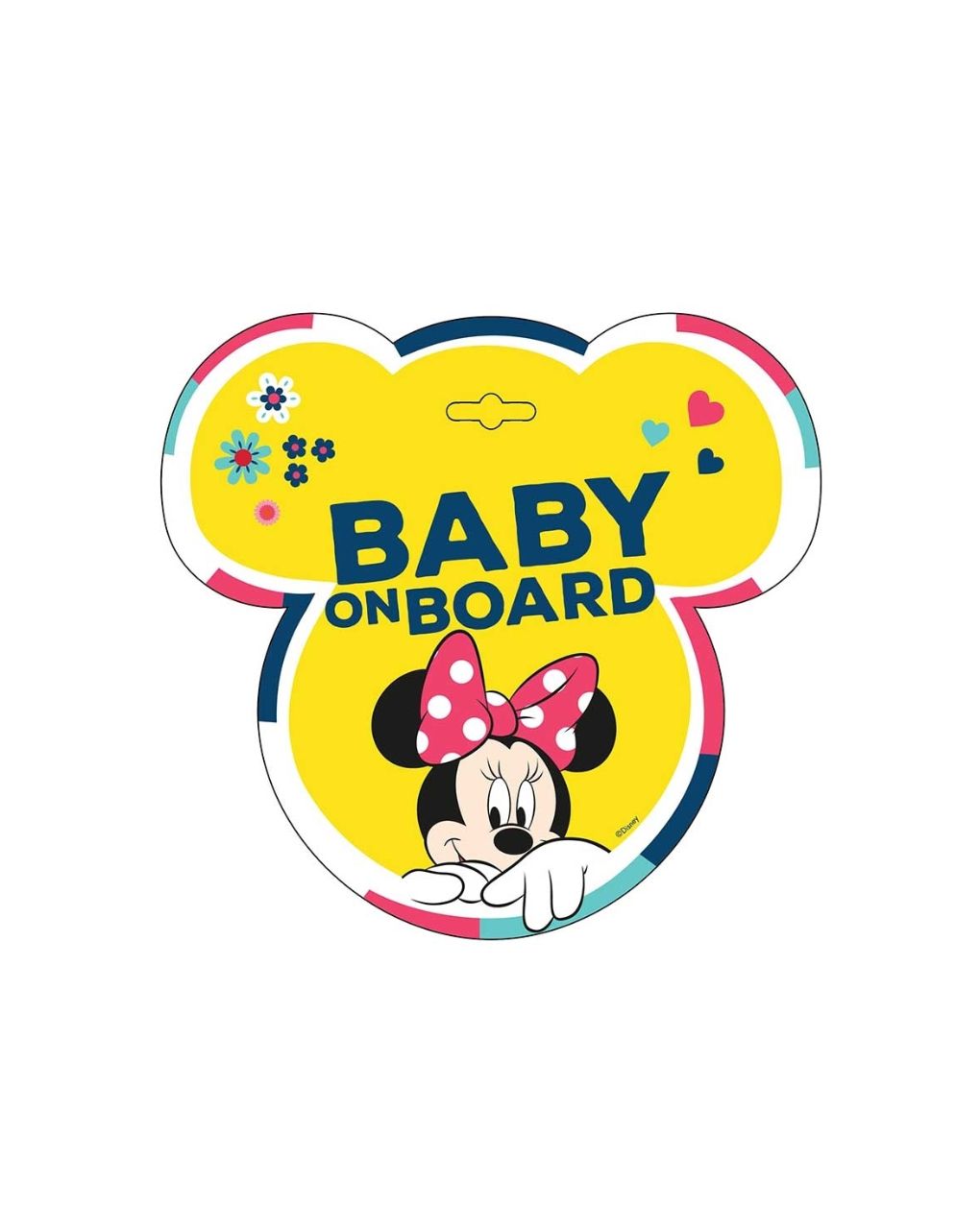 Freeon - σήμα αυτοκινήτου με βεντούζα "baby on board" minnie, 9613