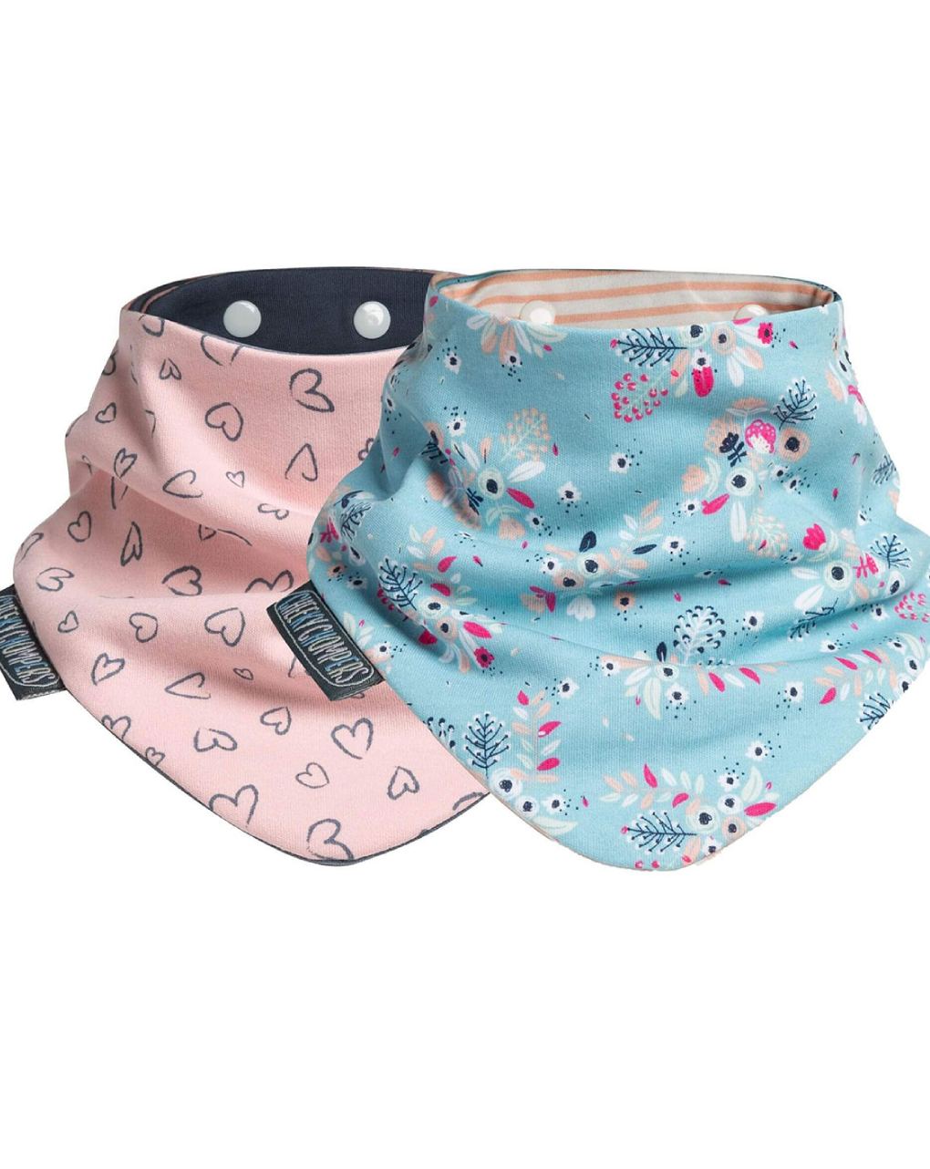 Cheeky chompers σαλιάρες - μπαντάνα 2-24 μηνών bloom & love 2 τεμ. - Cheeky Chompers