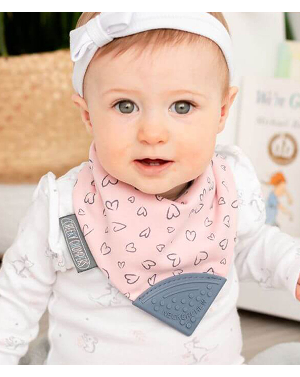 Cheeky chompers σαλιάρα - μπαντάνα με μασητικό 2-24 μηνών made with love - Cheeky Chompers