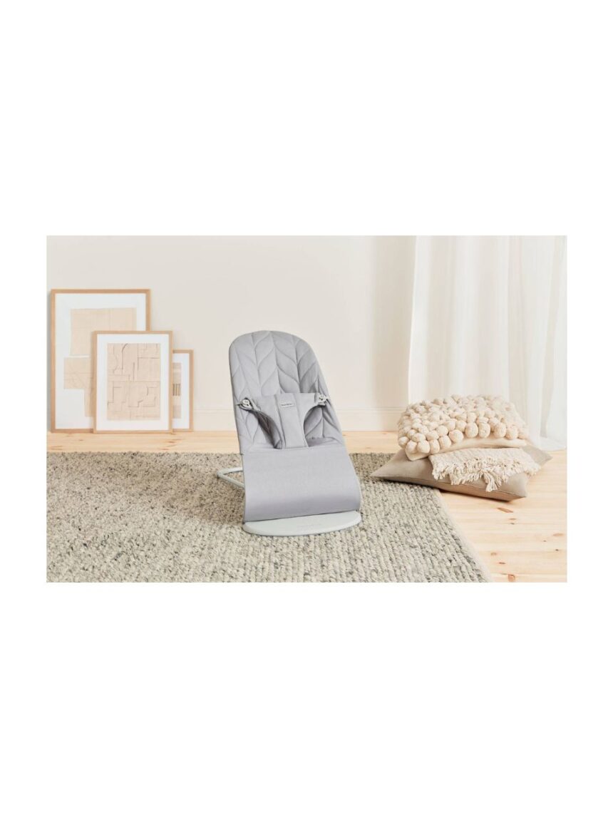 Babybjorn - ριλάξ bliss, woven, petal quilt, light grey - Baby Bjorn