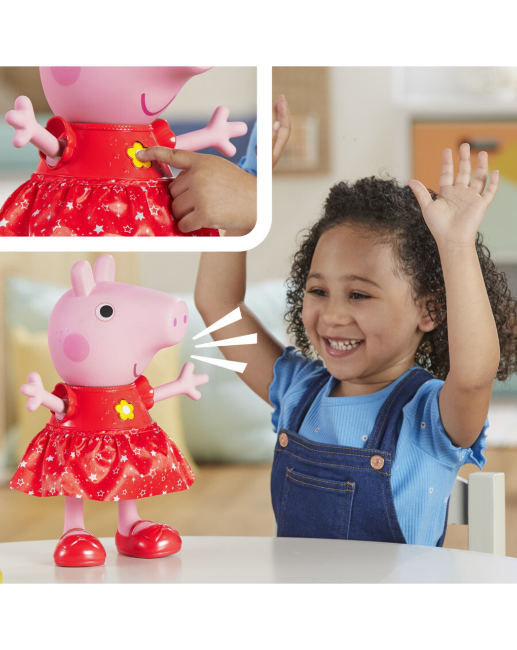 Peppa pig κούκλα peppas muddy puddles party, f8873 - Peppa Pig