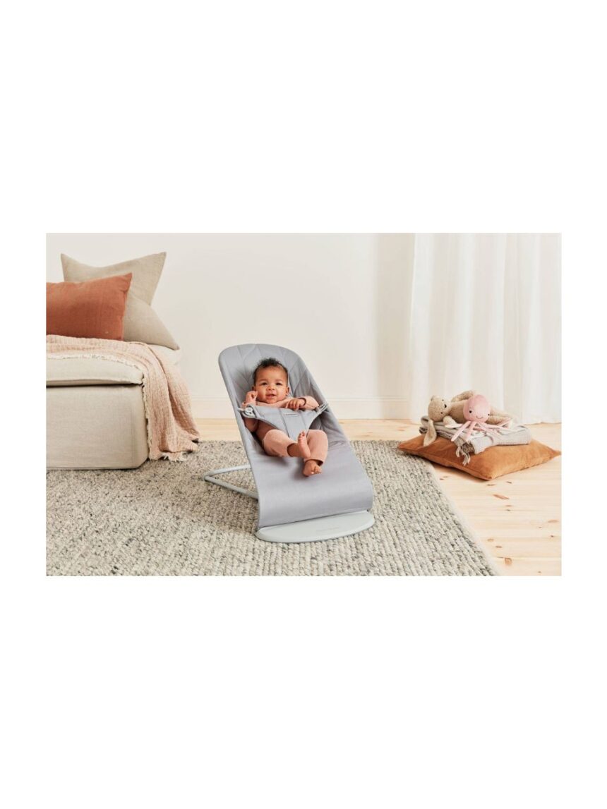 Babybjorn - ριλάξ bliss, woven, petal quilt, light grey - Baby Bjorn