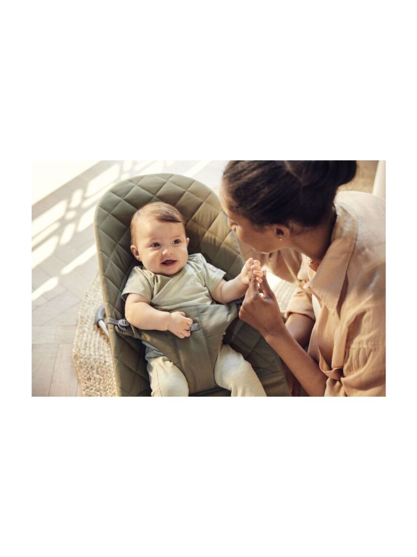 Babybjorn - ριλάξ bliss, woven, classic quilt, dark green - Baby Bjorn