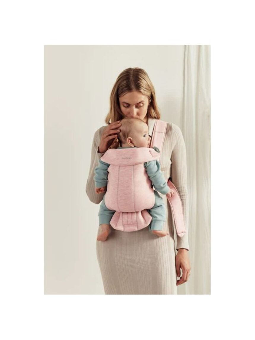 Babybjorn - μάρσιπος mini 3d jersey, light pink - Baby Bjorn