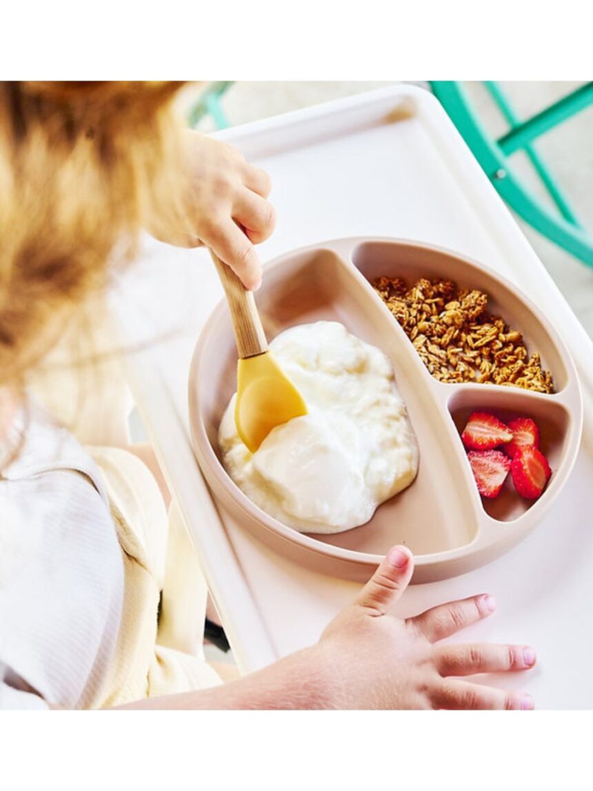 Minikoioi πιάτο με διαχωριστικά portions 6m+ pink 0907-101050002 - MinikOiOi