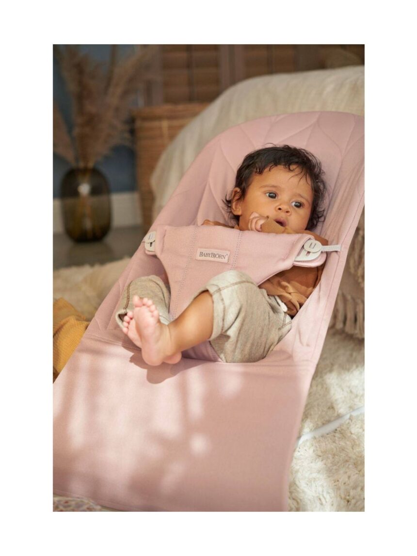 Babybjorn - ριλάξ bliss, woven, petal quilt, dusty pink - Baby Bjorn