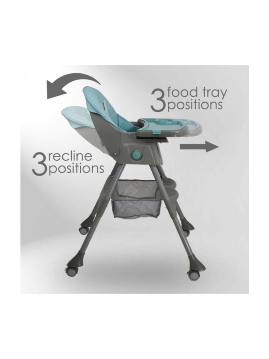 Bebe stars καρέκλα φαγητού comfy 2σε1 petrol 6m+, 865-184 - Bebe Stars