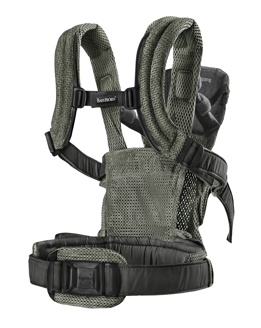 Babybjorn - μάρσιπος harmony 3d mesh, dark green - Baby Bjorn